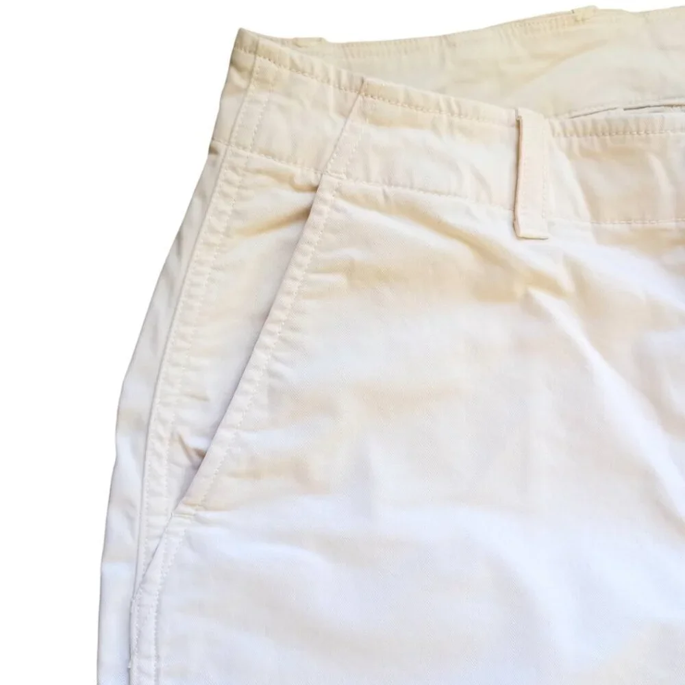 GAP Downtown Khaki Women's Pants - Size 10, Regenerative Cotton Beige Chinos